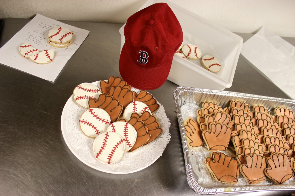 Raise your glove if you love Red Sox Home Opener shortbread cookies from Jules!